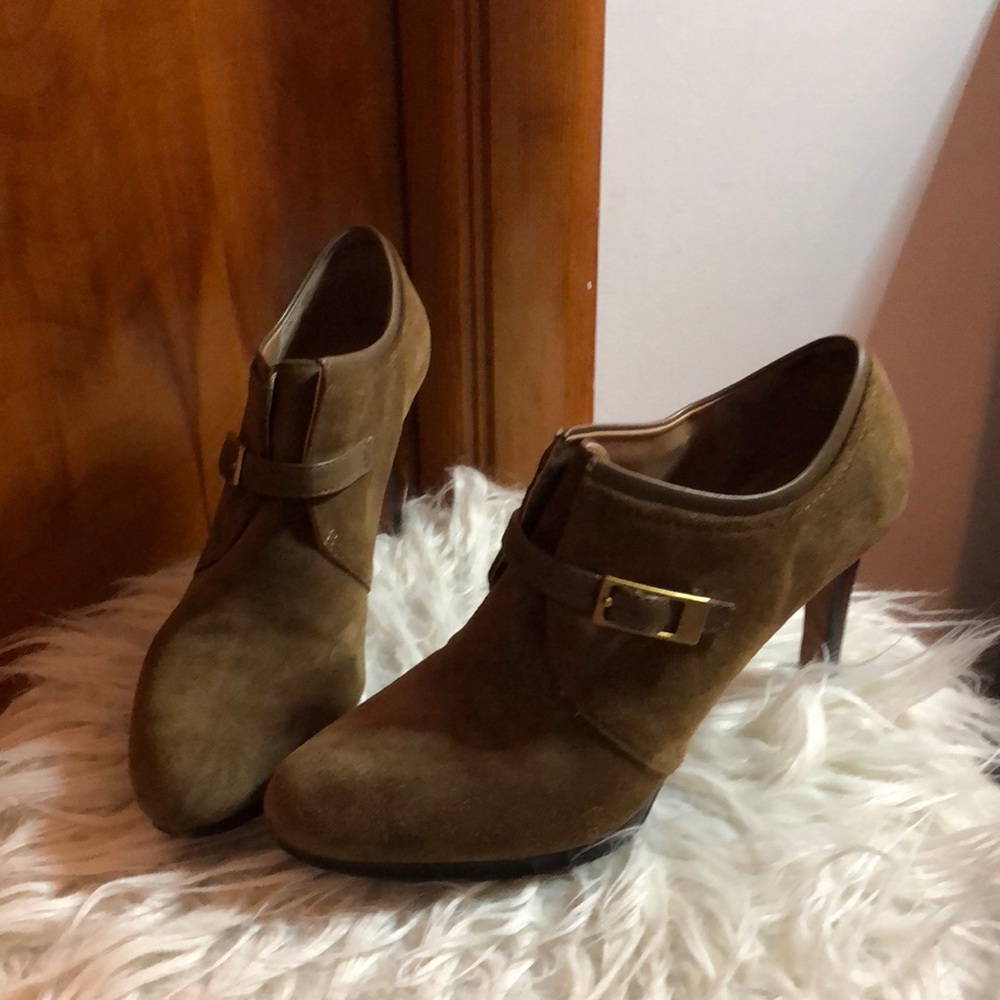 Tan ankle boots